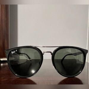 Polarized Ray-ban retro aviator in graphite
